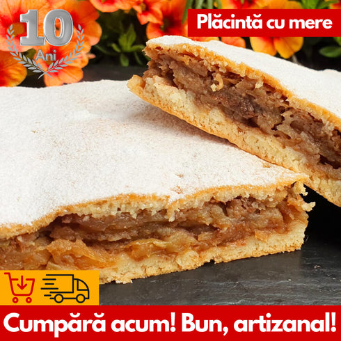 Plăcintă cu Mere Românești Răzuite și Scorțișoară Aromată 100g