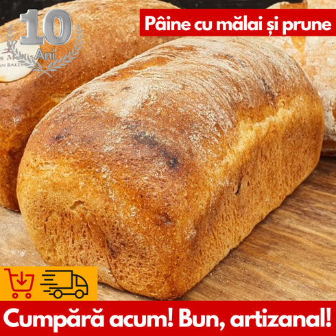 Pâine cu Mălai și Prune Uscate: Deliciu Artizanal | Mons Mellis 400g