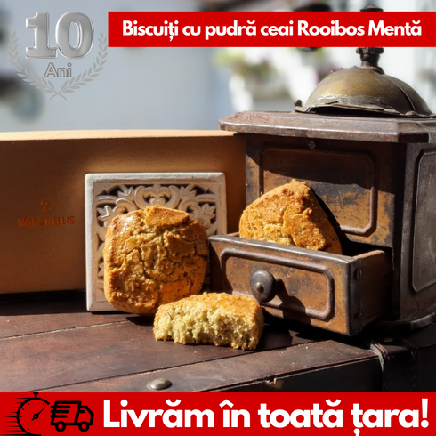 Biscuiți Ceai Rooibos (pudră)- 240g (Cutie de 6 Biscuiți)