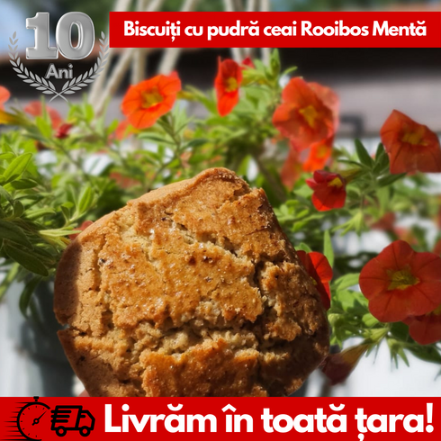 Biscuiți Ceai Rooibos (pudră)- 240g (Cutie de 6 Biscuiți)