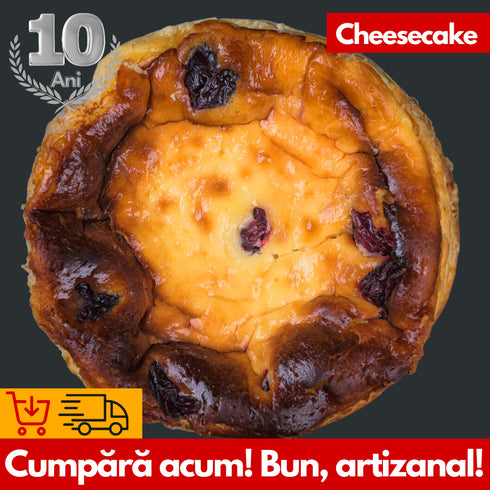 Cheesecake 200g cu Brânză Dulce și Vișine Confiate - Deliciu Artizanal de la Mons Mellis