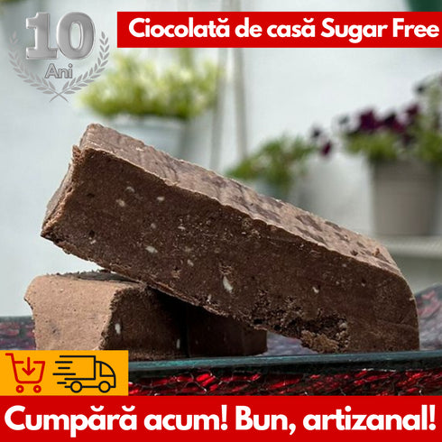 Ciocolată de Casă cu Cacao Sugar Free - Răsfăț Fără Remușcări