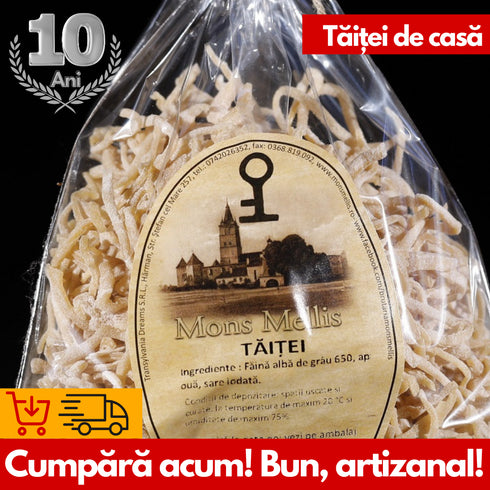 Tăiței de Casă 150g cu Făină și Ou - Specialitate Artizanală de la Mons Mellis