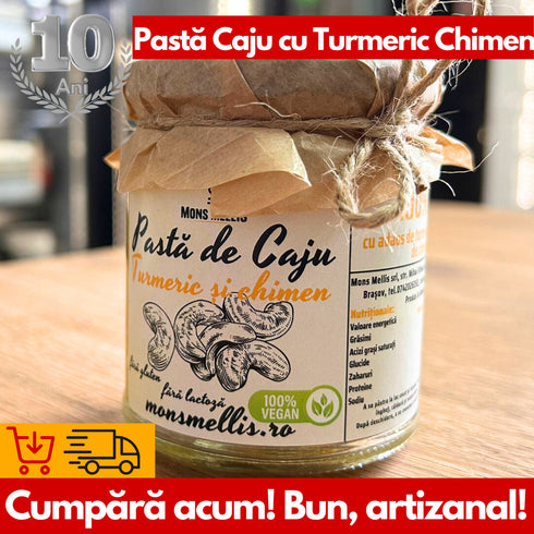 Pasta de Caju cu Turmeric și Chimen de la Mons Mellis - Arome și Sănătate
