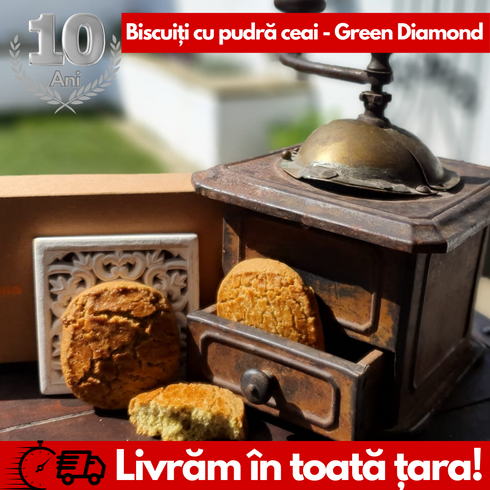 Biscuiți Ceai Green Diamond (pudră)- 240g (Cutie 6 Biscuiți)