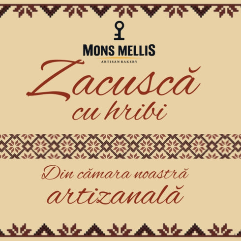 Zacuscă artizanală cu hribi 300 g