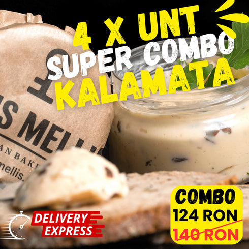 Combo 4 Unt cu Măsline Kalamata 800g: Economisiți 16 Lei