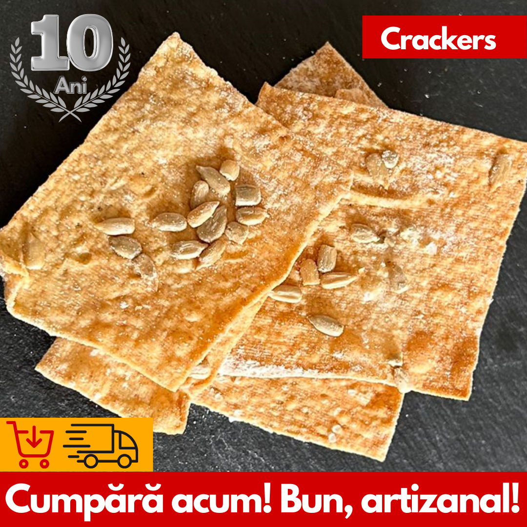 Crackers Spelta și Semințe 100g | Biscuiți artizanali | Mons